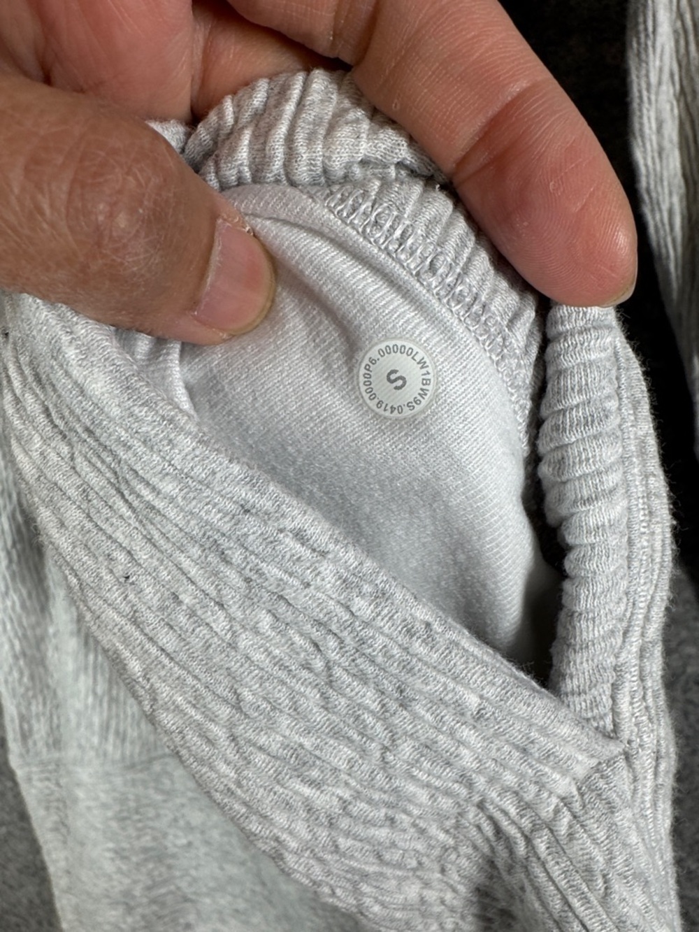 Lululemon Along the Way Dress Light Gray Cowl Neck Sweater Dress Ribbed Slouchy - Picture 8 of 14